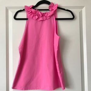 Silk, pink, halter blouse